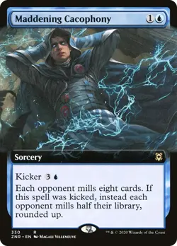 MTG Maddening Cacophony (Extended Art) - 330 / English / Near Mint - Image 1