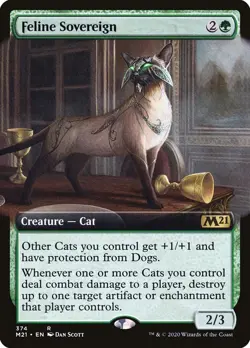 MTG Feline Sovereign (Extended Art) - 374 / English / Near Mint - Image 1