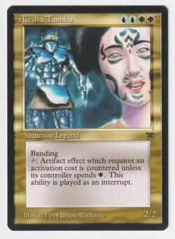 Gold Signed Ayesha Tanaka Proof NM Legends Artist Bryon Wackwitz MTG AP 22/100! - Image 1