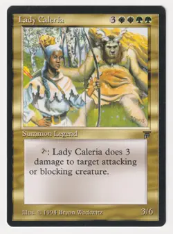 Gold Signed Lady Caleria Proof NM Legends Artist Bryon Wackwitz MTG AP 22/100! - Image 1