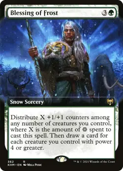 MTG Foil - Blessing of Frost (Extended Art) - 362 / NM / English - Image 1