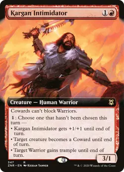 MTG Kargan Intimidator (Extended Art) - 347 / English / Near Mint - Image 1