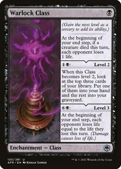 Warlock Class #125/281 MTG Adventures in the Forgotten Realms Uncommon NM - Image 1