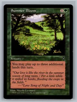 Magic The Gathering Visions Summer Bloom MTG TCG CCG - Image 1