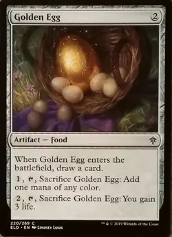 x4 Golden Egg #220/269 MTG ELD Common Near Mint - Image 1