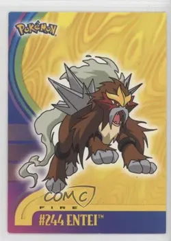 Entei Topps Pokemon TV Animation Edition Johto League Champions #244 2001 - Image 1