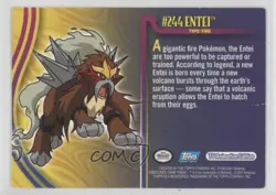 Entei Topps Pokemon TV Animation Edition Johto League Champions #244 2001 - Image 2