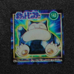 NM Pokemon Bros Brothers Snorlax 143 Clear Mini Card Square Japanese F8293 - Image 1
