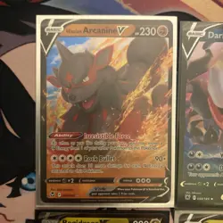 Pokemon v 10 Card Lot Holo Including Pikachu - Image 2