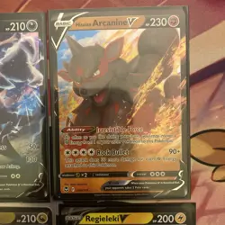 Pokemon v 10 Card Lot Holo Including Pikachu - Image 4