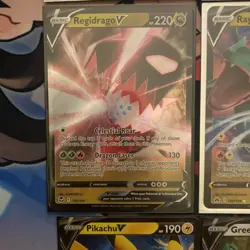 Pokemon v 10 Card Lot Holo Including Pikachu - Image 5