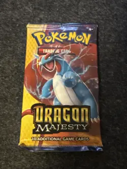 *Rare* Pokemon 2018 Dragon Majesty Booster Pack x 1 Sealed Salamence Sun & Moon - Image 1