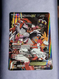 Team Magma's Groudon EX 15/34 Double Crisis Full Art Pokemon TCG Holo - Image 1
