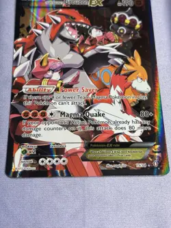 Team Magma's Groudon EX 15/34 Double Crisis Full Art Pokemon TCG Holo - Image 3