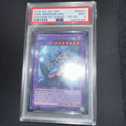 Yugioh Dark Magician Girl the Dragon Knight DRLG 1st Ed PSA 9 EN004 - Image 1