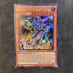 Yugioh Ancient Gear Dark Golem LEDE-AE006 Secret Rare NM - Image 1