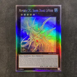 Yugioh Number C32: Shark Drake LeVeiss ROTA-AE041 HOLOGRAPHIC Ghost Rare Asia NM - Image 1