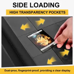 1024 Pocket Trading Card Binder Compatible with Pokemon TCG MTG Baseball Spor... - Image 5