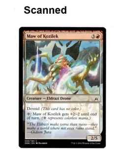 MTG Maw of Kozilek Creature Oath of the Gatewatch 2016 Card Near Mint - Image 1