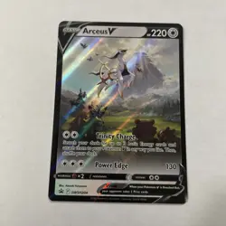 Arceus V SWSH204 2022 Figure Collection Black Star Promo Card Pokemon TCG - Image 1