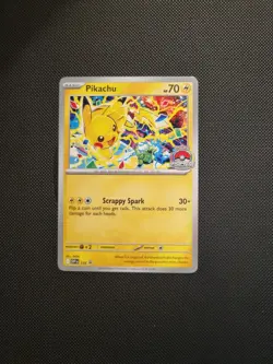 Pokemon Pikachu SVP 225 Promo World Championships 2025 Card - Image 1