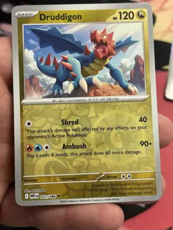 Druddigon - 071/086 - Reverse Holo - White Flare WHT - NM/M - Pokemon Card - Image 1