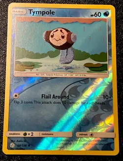 Tympole 58/236 NM Reverse Holo Adorable Asako Ito Crochet Fish Art Pokemon Card! - Image 1
