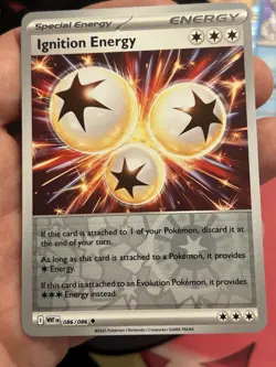 Ignition Energy - 086/086 - Reverse Holo - White Flare WHT - NM/M - Pokemon Card - Image 1