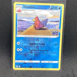 Slowbro - Reverse Holo - Pokemon GO 020/078 TCG Card LP W Sleeve - Image 1