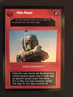 Star Wars Jabba's Palace CCG Card Hidden Weapon - Image 1