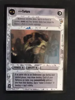 Star Wars Jabba's Palace CCG Card Yakora - Image 1