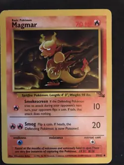 MAGMAR - 39/62 - Fossil - Pokemon Common Card - Image 1