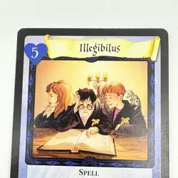 Harry Potter Trading Card Game Illegibilus Spell 92/116 Rare Promo Stamp 2001 - Image 3