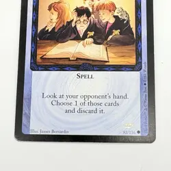 Harry Potter Trading Card Game Illegibilus Spell 92/116 Rare Promo Stamp 2001 - Image 4