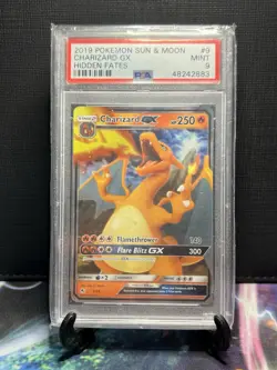 Pokemon TCG 2019 Hidden Fates Charizard GX Card 9/68 PSA 9 Mint - Image 4