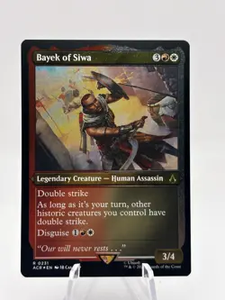 Bayek of Siwa 0231 Foil Etched Universes Beyond: Assassin's Creed ACR MTG NM - Image 1