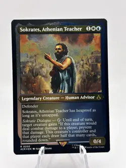 Sokrates, Athenian Teacher 0259 Foil Etched Assassin's Creed ACR MTG NM - Image 1