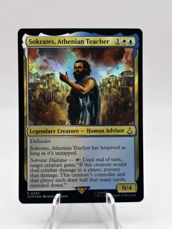 Sokrates, Athenian Teacher 0067 Foil Universes Beyond: Assassin's Creed MTG NM - Image 1