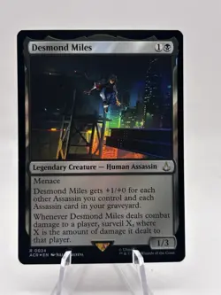 Desmond Miles 0024 Foil Universes Beyond: Assassins Creed ACR MTG NM - Image 1