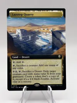 Lazotep Quarry 0079 Extended Art Commander: Modern Horizons 3 M3C MTG NM - Image 1