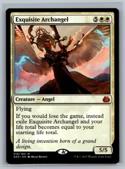 Magic The Gathering Aether Revolt Exquisite Archangel #018/184 MTG TCG CCG - Image 1