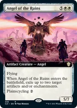MTG Angel of the Ruins (Extended Art) - 338 / English / Near Mint - Image 1