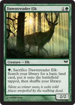Dawntreader Elk -Foil Light Play MTG Dark Ascension - Image 1