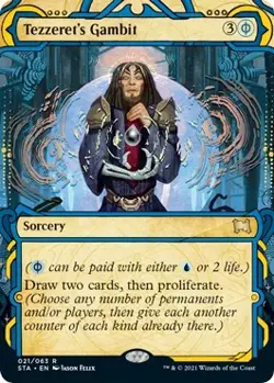 MTG Foil - Tezzeret's Gambit - 21 / NM / English - Image 1