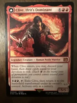 Clive, Ifrit's Dominant : MTG / Final Fantasy #0133 / NM - Image 1