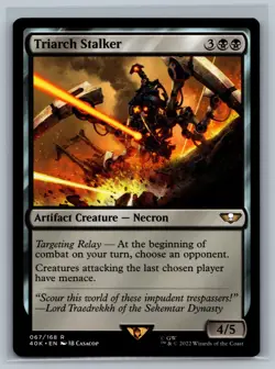 MTG Universes Beyond: Warhammer 40,000 Triarch Stalker #067/168 TCG CCG 40k - Image 1