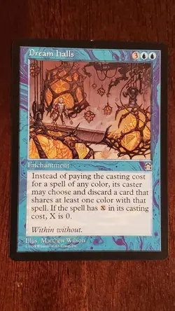 Dream Halls Stronghold EX/LP 28/143 MTG Magic the Gathering Enchantment Rare - Image 1