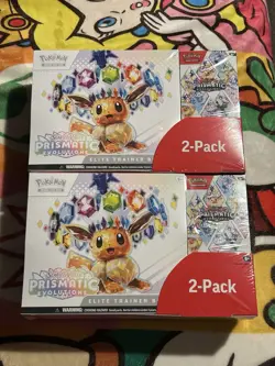 Pokemon Costco Prismatic Evolutions 2-Pack ETB + Booster Bundle (x2) - Image 1