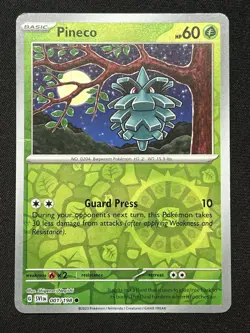 Pineco 001/198 Pokemon Scarlet & Violet Base Set Reverse Holo - Image 1