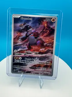 Groudon 199/182 SV04: Paradox Rift Holo RAW Single Pokemon TCG Near MINT NM - Image 1